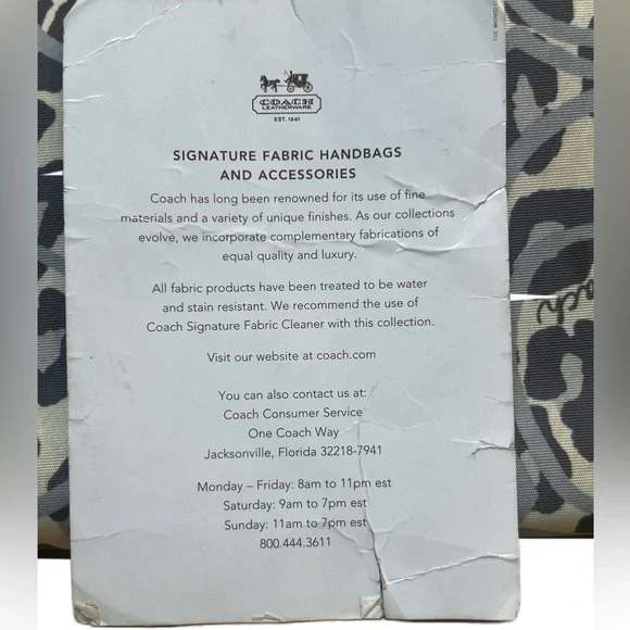 Coach Animal Print Tote - Cream & Gray - Picture 3 of 16